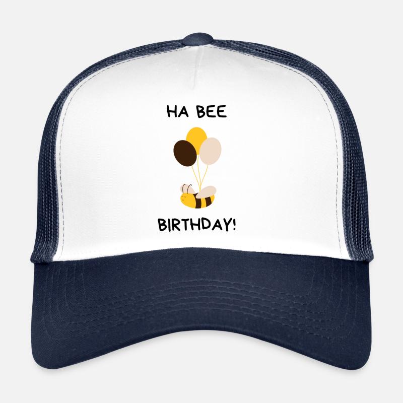 D - Trucker Cap - Weiß/Navy
