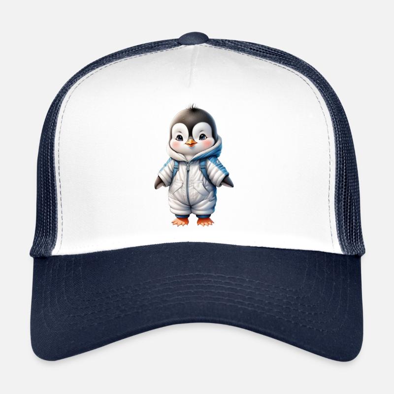 Hiver Mignon Pingouin Retour à l’école Casquette trucker 