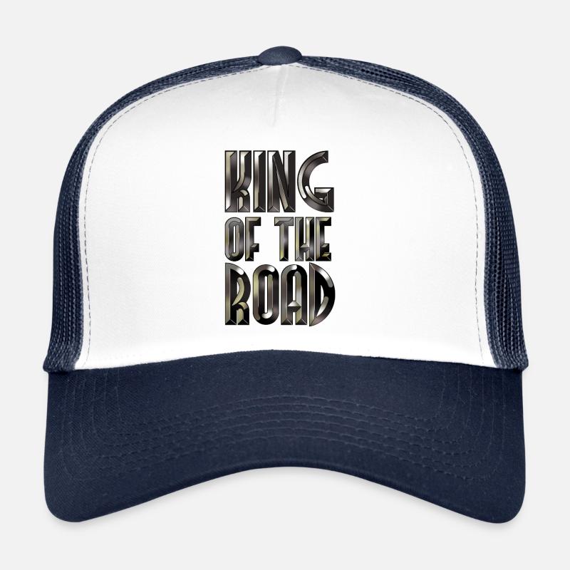 Roi De La Route Acier Noir Casquette trucker 