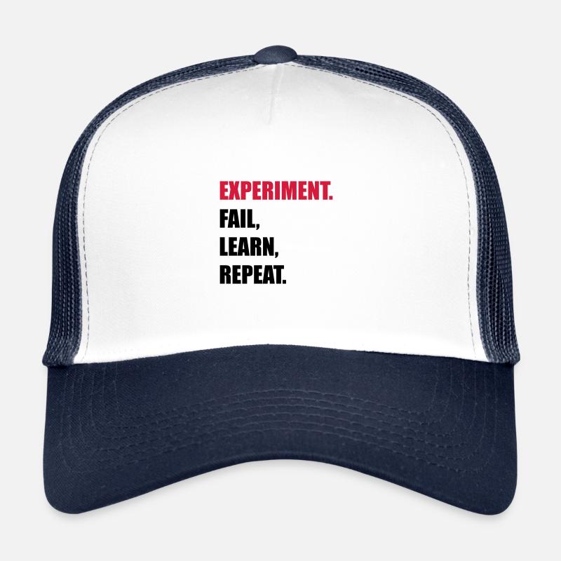 science - Trucker Cap - Weiß/Navy