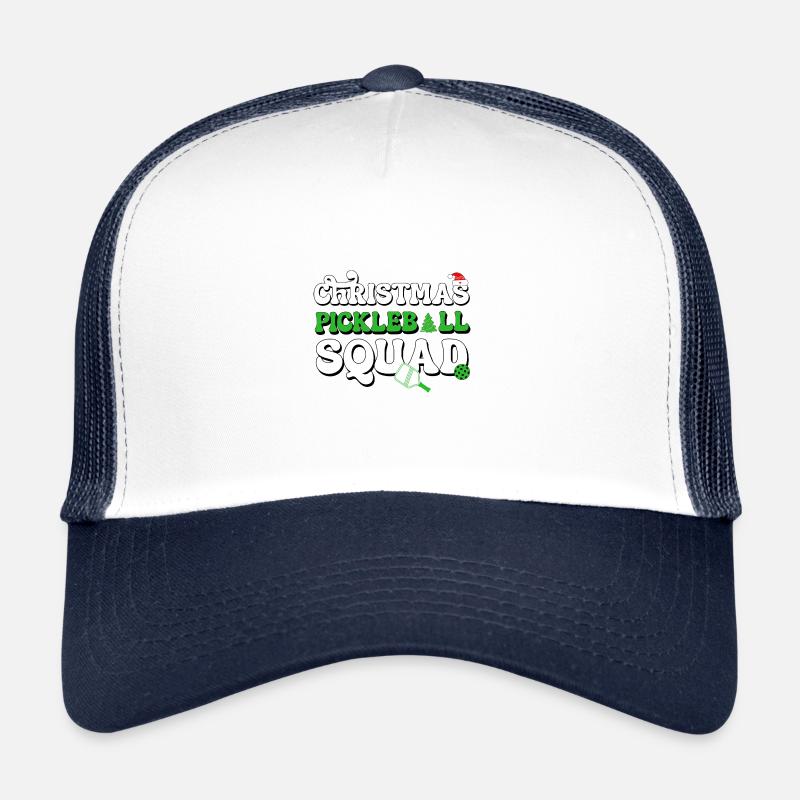 Christmas Pickleball Squad Pickleballer Xmas Lover Trucker Cap