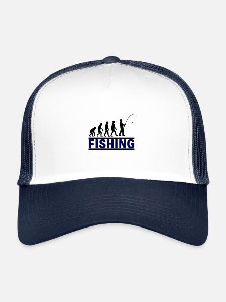 Fishing Evolution Fisherman - Trucker Cap - white/navy - Front