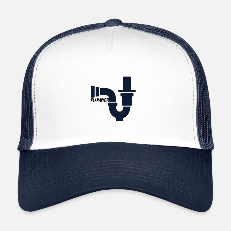 Klempner - Trucker Cap - Weiß/Navy
