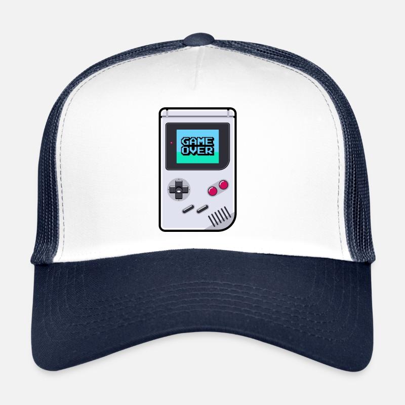 Game Boy Game Over - Trucker Cap - Weiß/Navy