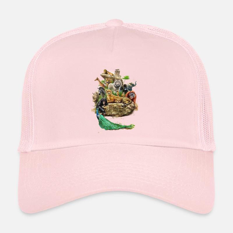 Zoo Tiere Animals Design Trucker Cap