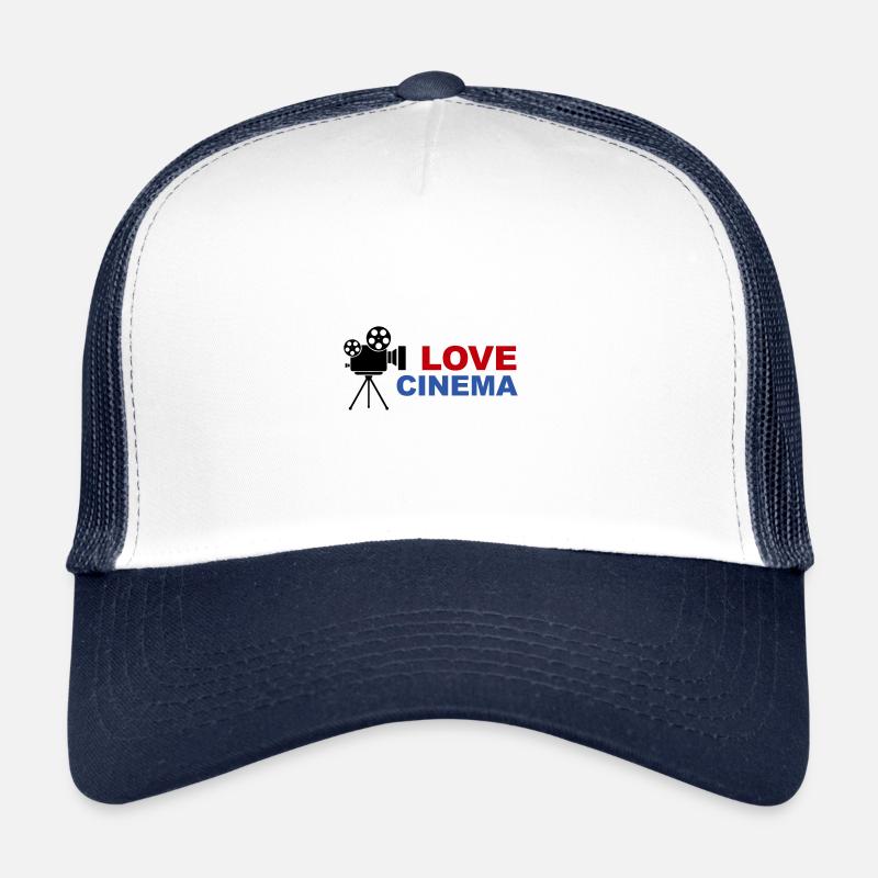 I love cinema Camera Action 3c - Trucker Cap - white/navy