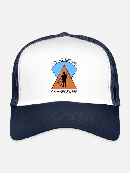 Ramoneur Ramoneur Ramoneur - Casquette trucker  - blanc/marine - Devant