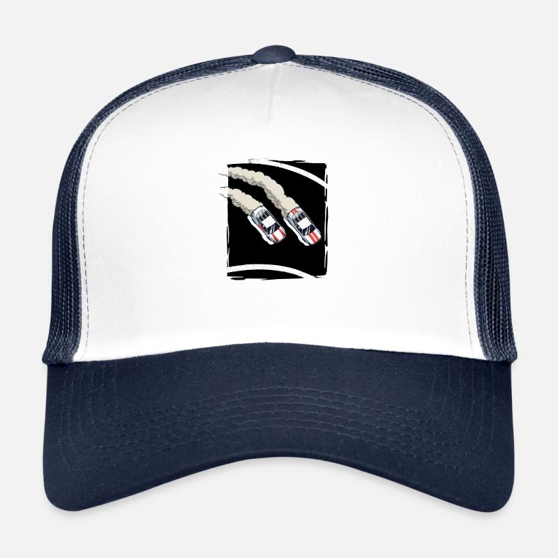 Autorennen | Rennwagen | Drift - Trucker Cap - Weiß/Navy