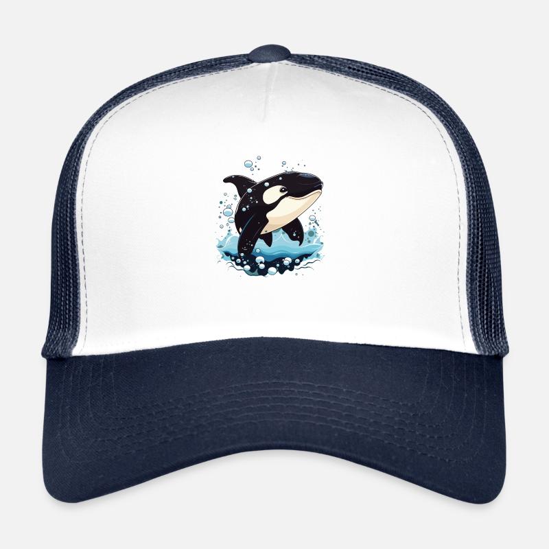 Süßes Orca Meer Delfin Design Trucker Cap