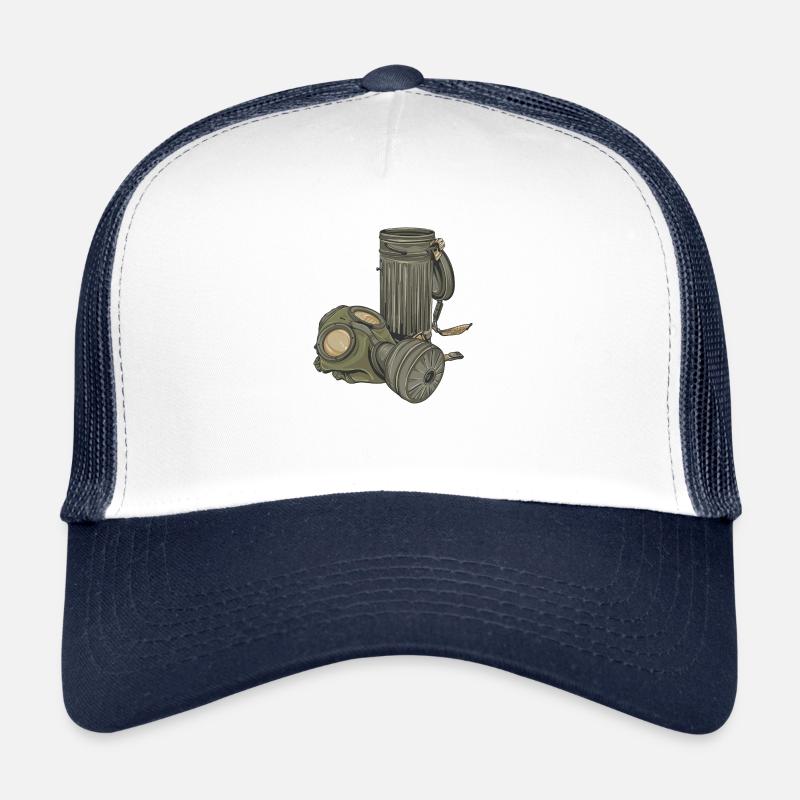 Masque à gaz // Illustration Casquette trucker 