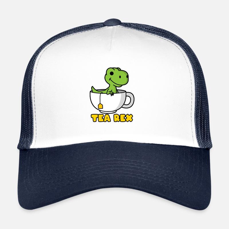TEA REX - Trucker Cap - Weiß/Navy