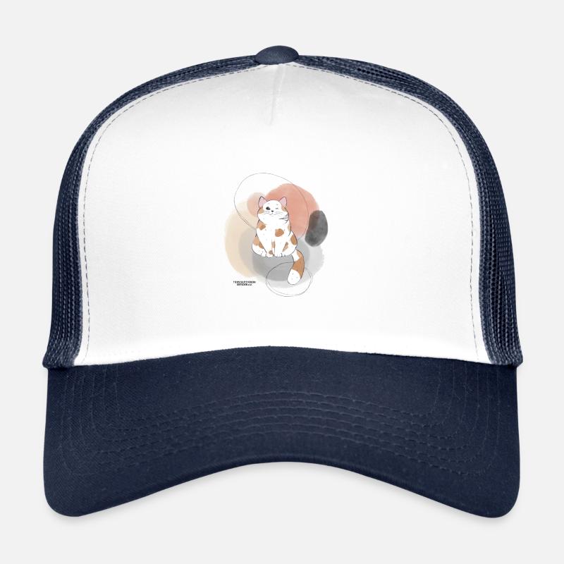 🐾 Rot-Weiße Katze 🐈 Trucker Cap