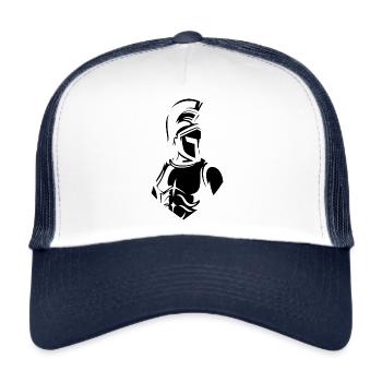 Spartan Sparta Spartacus Leonidas Gift - Trucker Cap - white/navy - Front