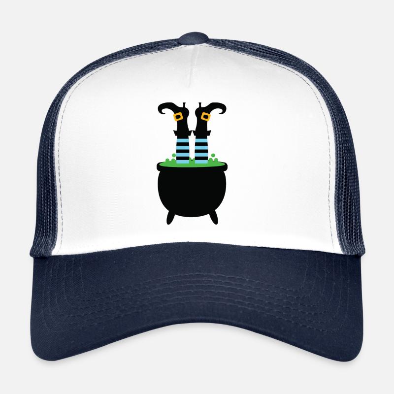 Cadeau de chaudron de sorcière Chaudron de sorcière Halloween Casquette trucker 