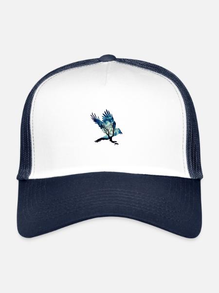 Raven - Trucker Cap - white/navy
