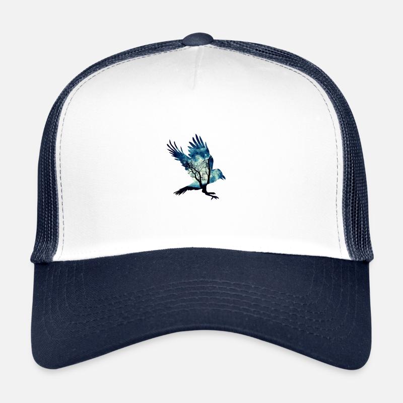 Raven - Trucker Cap - white/navy
