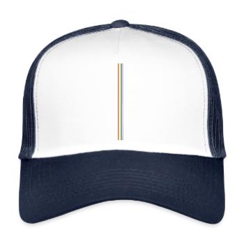 Pride Stripes - Trucker Cap - Weiß/Navy - Vorne