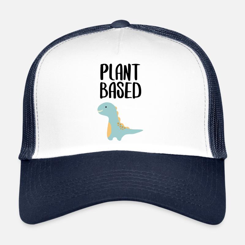 Plant based plant-based vegan saying font Trucker Cap