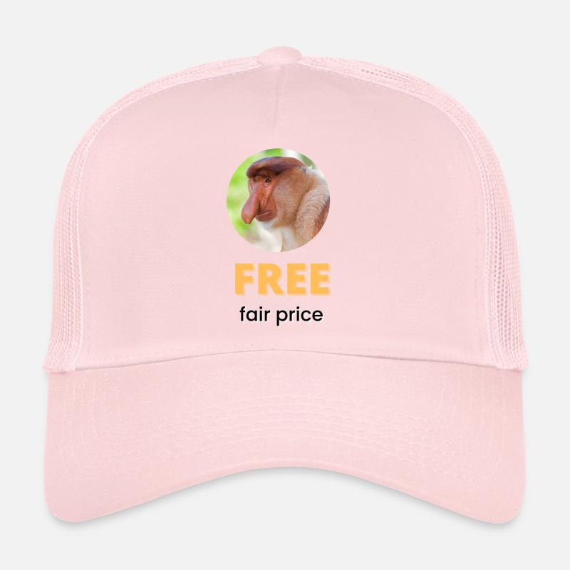 Free fair price | Black text Trucker Cap