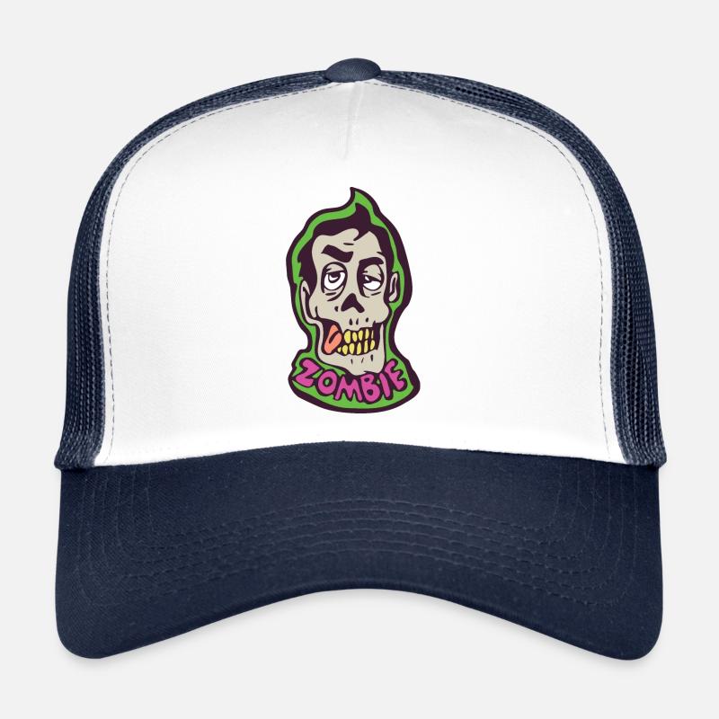 Tête de zombie pour Halloween Casquette trucker 