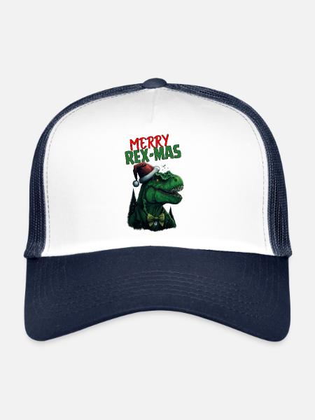 Joyeux Rex-Mas - Casquette trucker  - blanc/marine - Devant