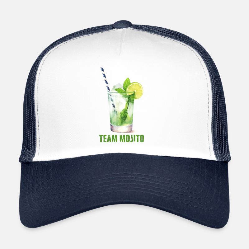 Cocktail Mojito d'équipe Long Drink Casquette trucker 