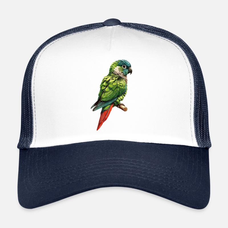 Green Cheek Conure Cute Conure Parrot Trucker Cap