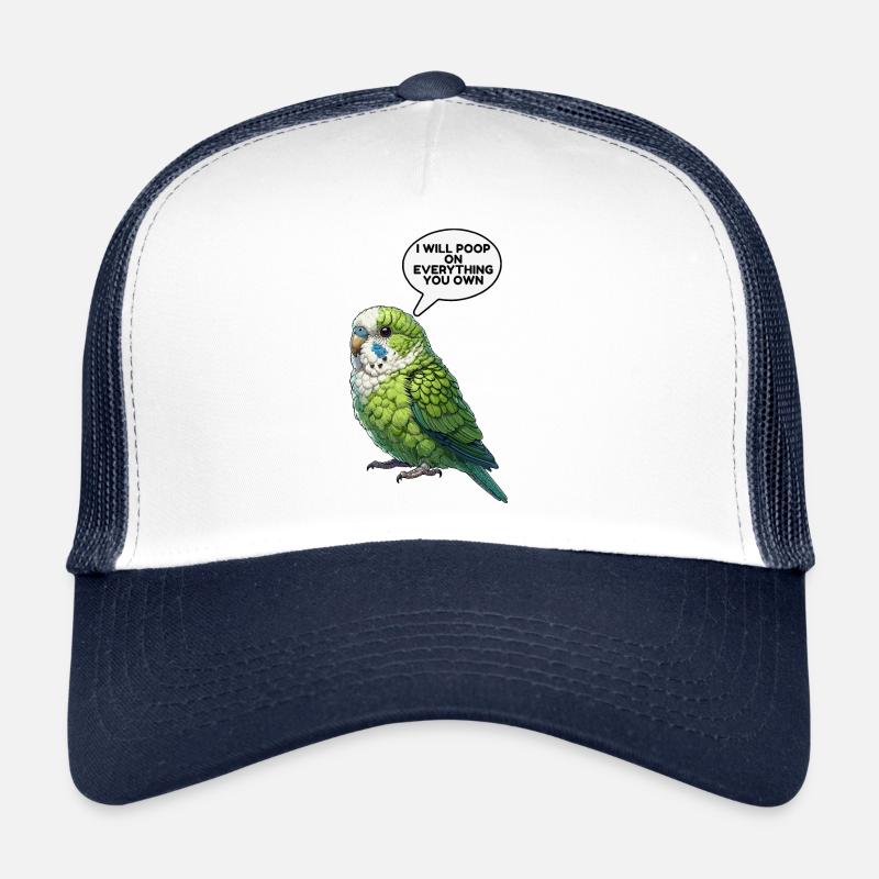 Parrotlet Bird Green Parrotlet Trucker Cap
