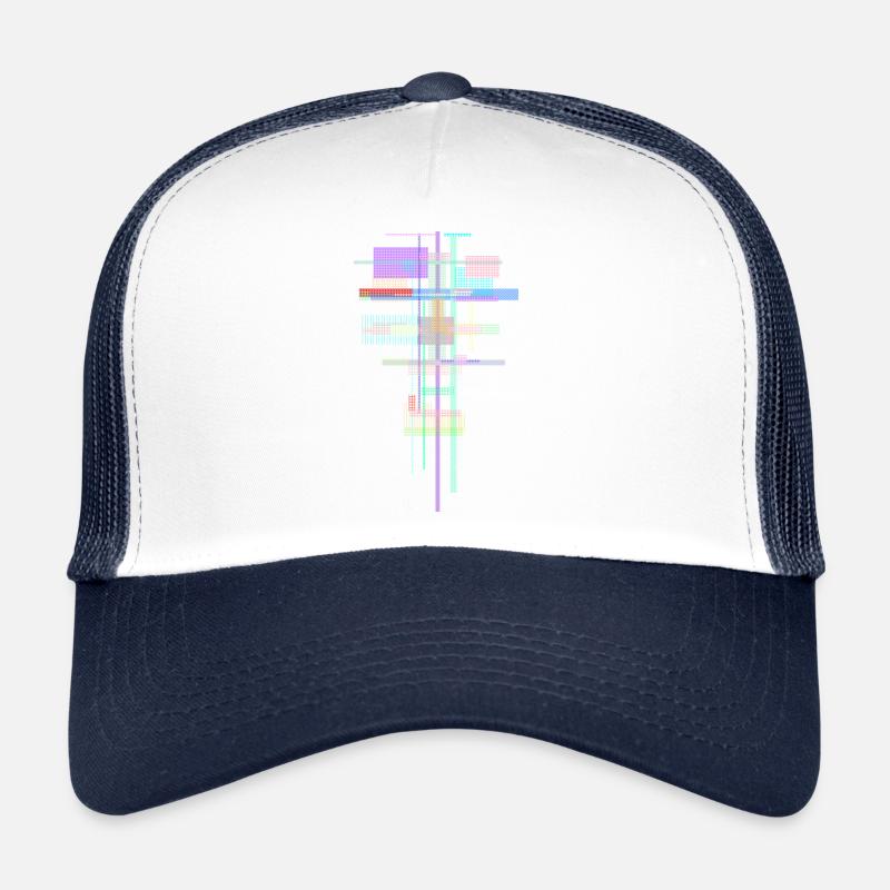 Motif Abstrait - Architecture de l’espace Casquette trucker 
