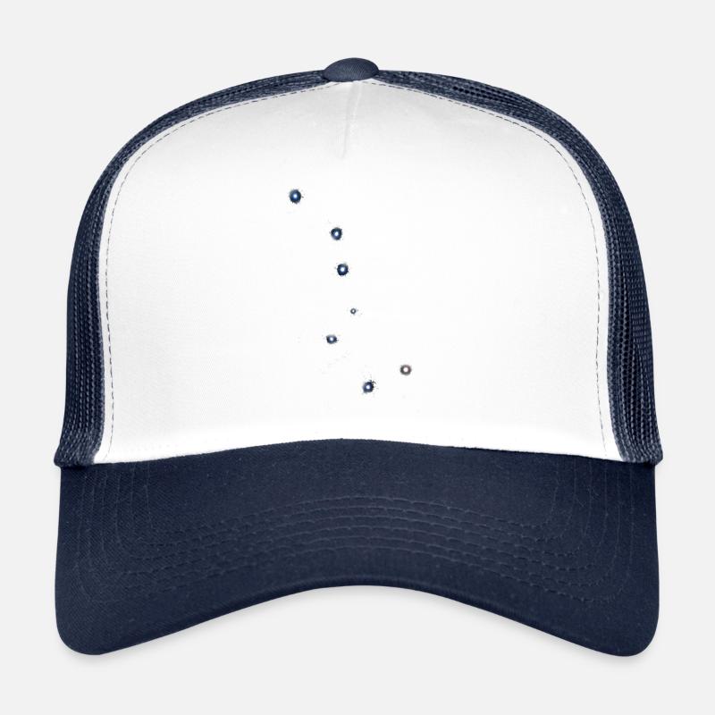Constellation de la Grande Ourse / de la Grande Ourse - Casquette trucker  - blanc/marine