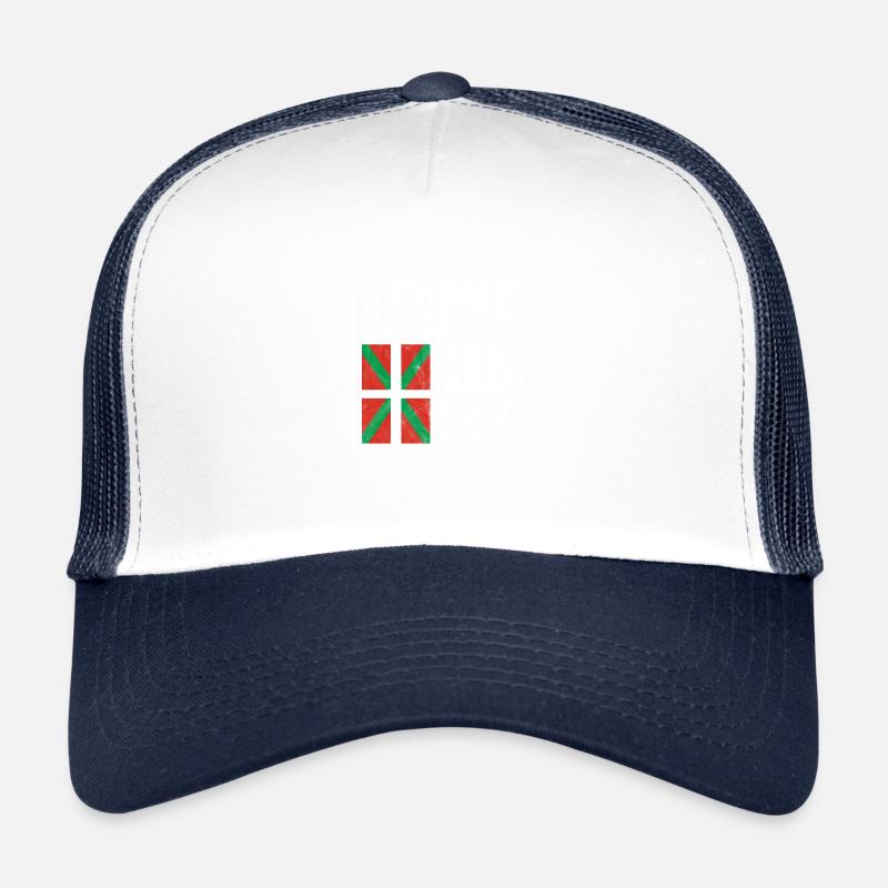 Pays basque - Casquette trucker  - blanc/marine