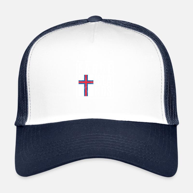 Färöer Inseln - Trucker Cap - Weiß/Navy