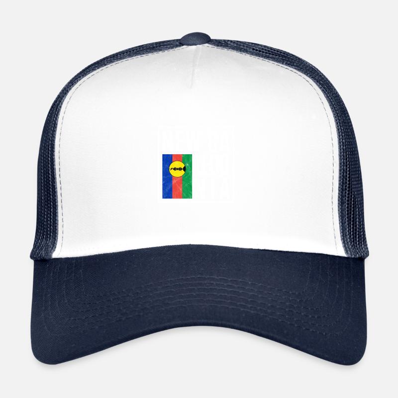 Nouvelle-Calédonie - Casquette trucker  - blanc/marine