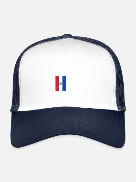 Paraguay - Casquette trucker  - blanc/marine - Devant