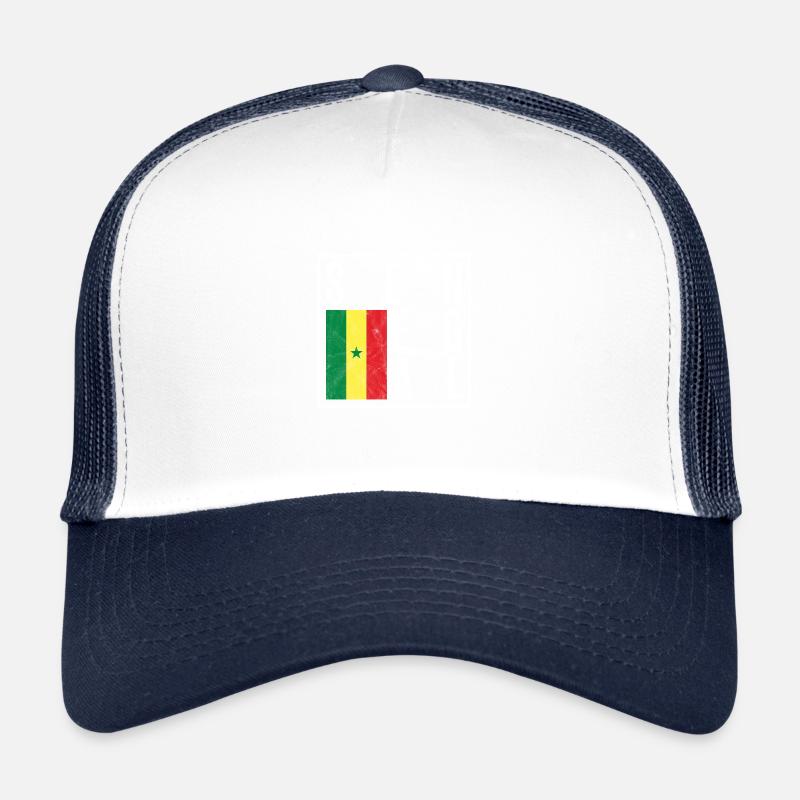 Sénégal - Casquette trucker - blanc/marine