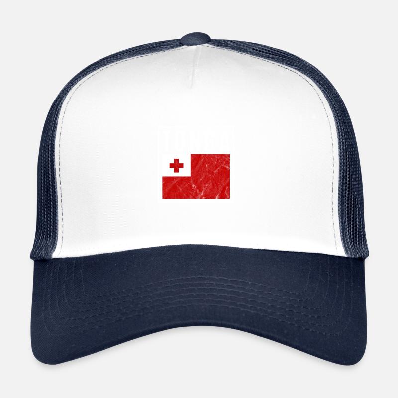 Tonga - Casquette trucker  - blanc/marine