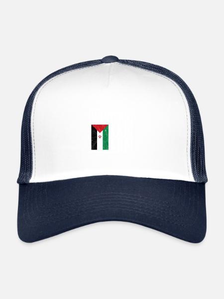 Sahara occidental - Casquette trucker  - blanc/marine - Devant