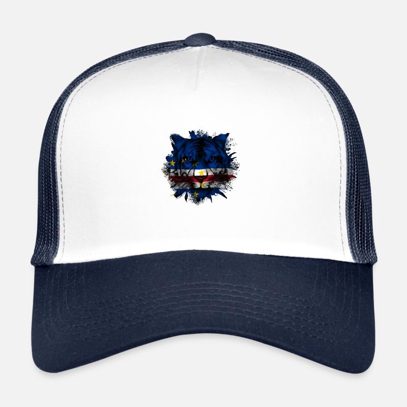 Cap-Vert - Casquette trucker - blanc/marine