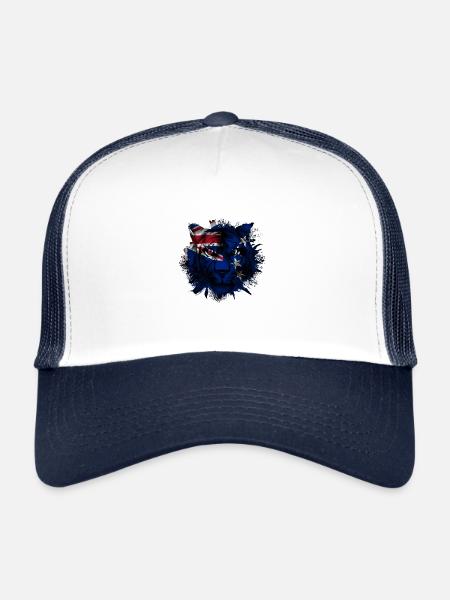 Cook Islands - Trucker Cap - white/navy - Front