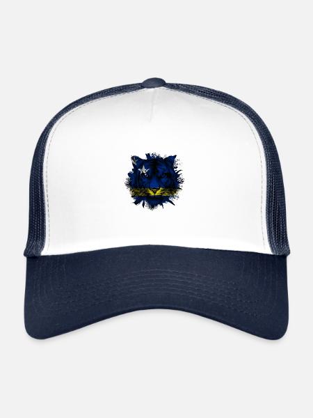 Curacao - Trucker Cap - white/navy - Front