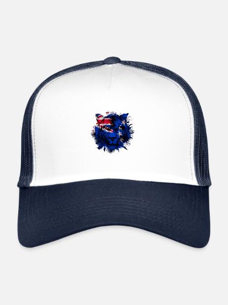 Cook Islands - Trucker Cap - white/navy - Front