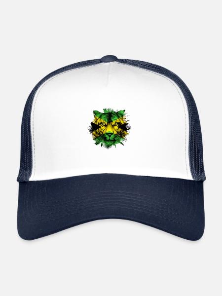 Jamaica - Trucker Cap - white/navy - Front
