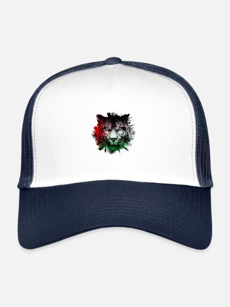Palestine - Trucker Cap - white/navy - Front