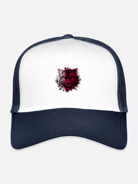 Qatar - Casquette trucker  - blanc/marine - Devant