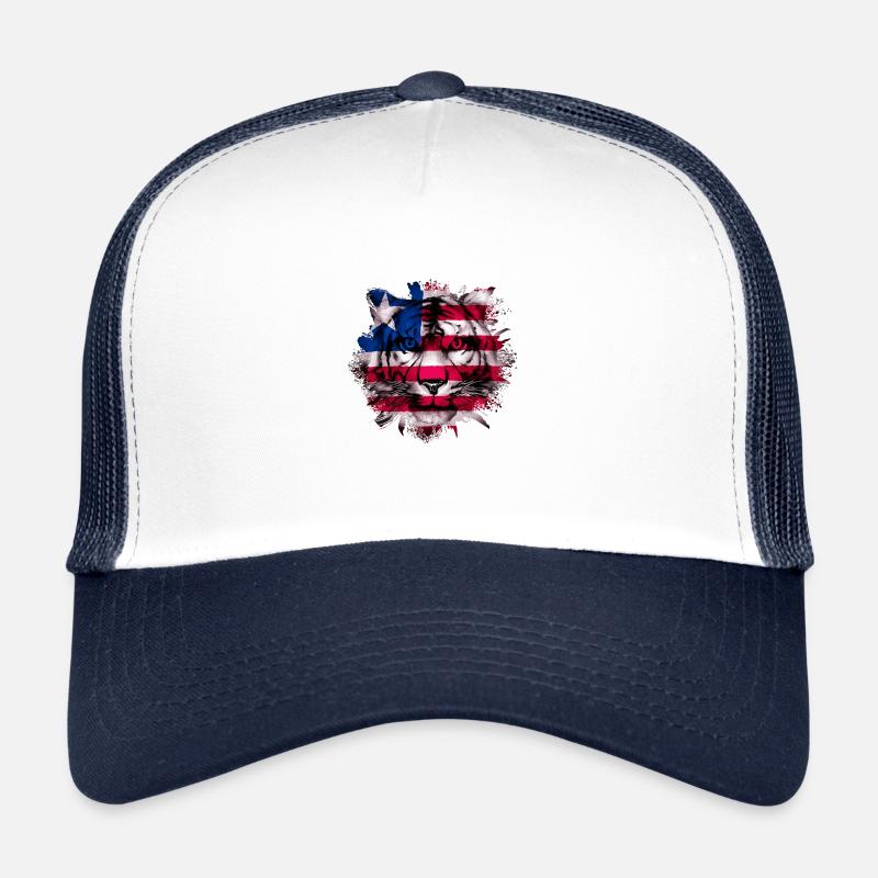 Libéria - Casquette trucker - blanc/marine