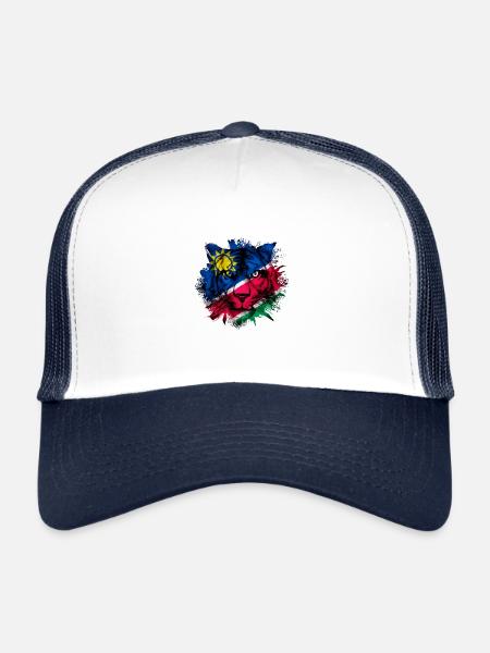Namibia - Trucker Cap - white/navy - Front