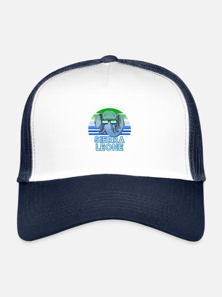 Sierra Leone - Casquette trucker  - blanc/marine - Devant