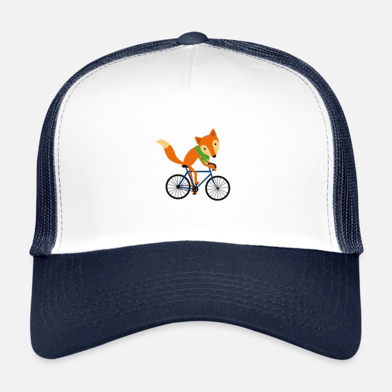 Fox bicycle smart cyclist road bike Trucker Cap