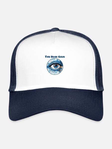 Blue Eye - Trucker Cap - white/navy - Front