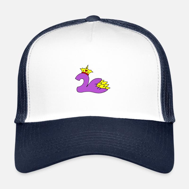 Two with crown and blossom Trucker Cap